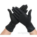 Guantes de laboratorio de látex sintético de vinilo de nitrilo mezclado negro